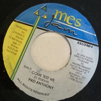 Pad Anthony – Come Test We / Mes Mixx 7" Vinyl